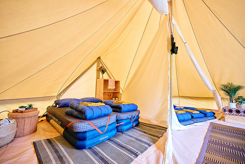 Glamping Geardropper | Camping Fuussekaul